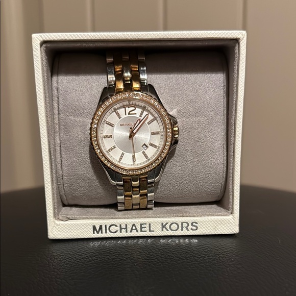 Michael Kors Two-Tone Gold and Silver Women's Watch - Picture 1 of 3